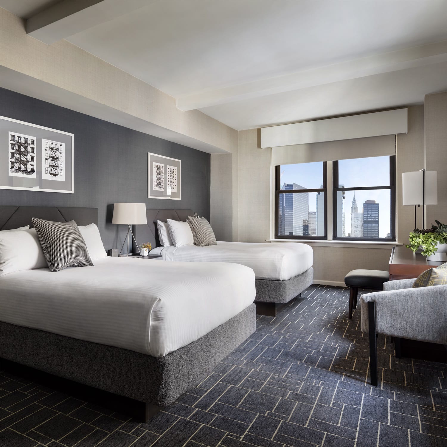 Double Beds In Guestroom Shelburne Hotel & Suites