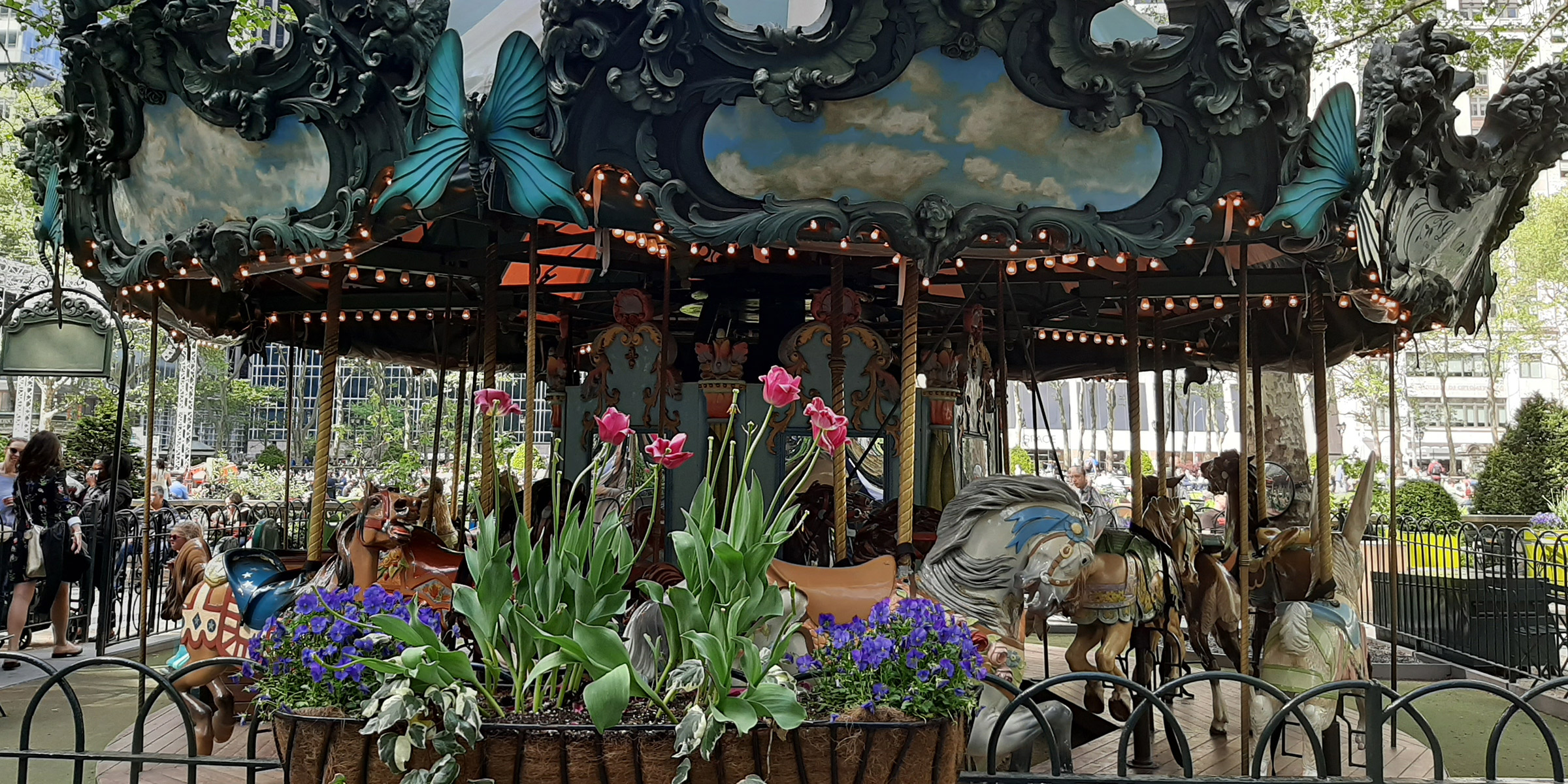 Merry-go-round at Bryant Park, New York