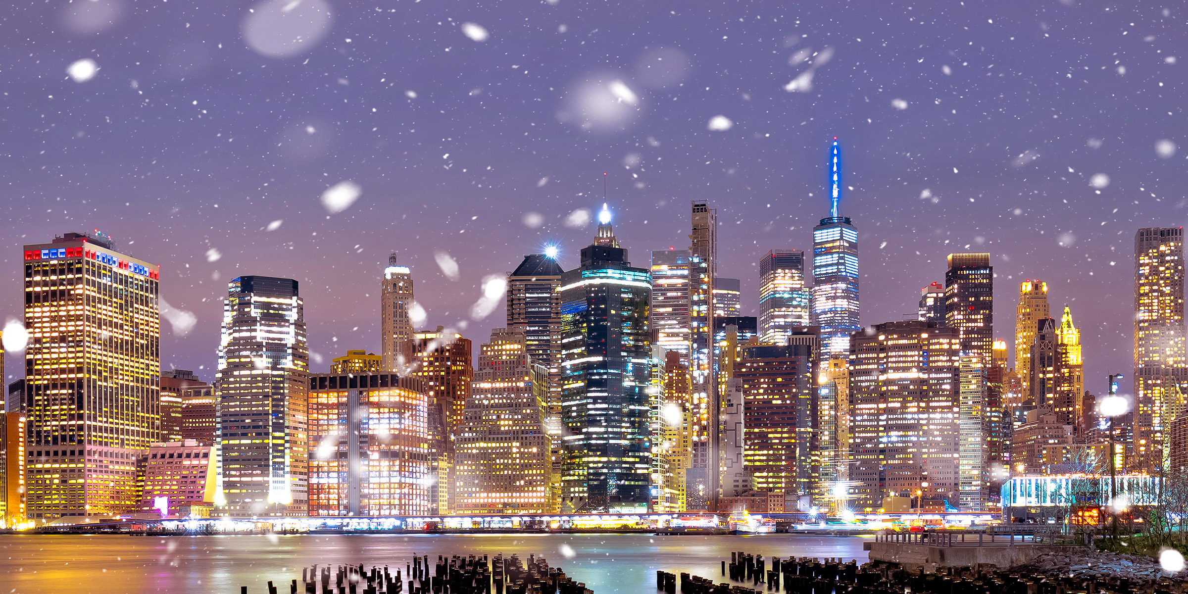 New York City Winter Skyline